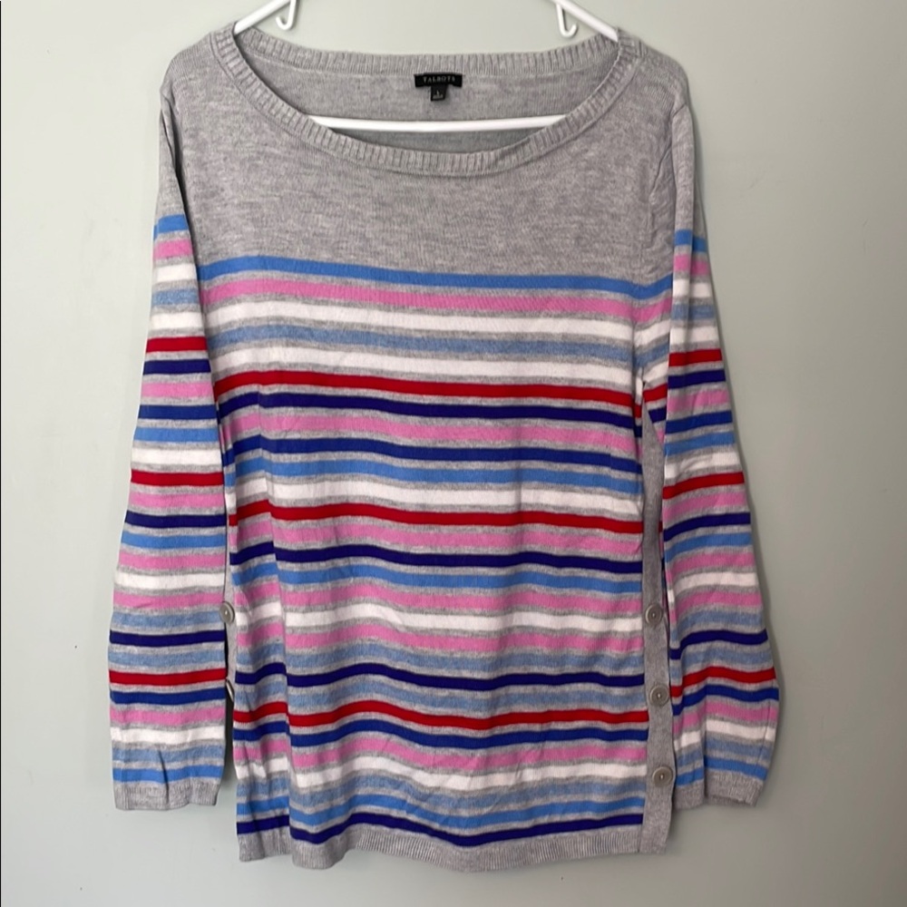 Talbots Striped Multicolor Sweater